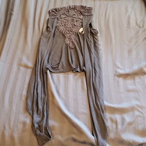 Floral lace vest